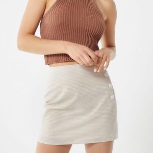 UO Urban Outfitters Buttoned Gingham Mini Skirt